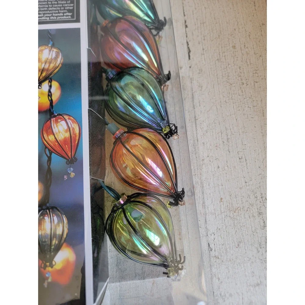 Home NEW string lights hot air balloon rainbow unique decor indoor outdoor